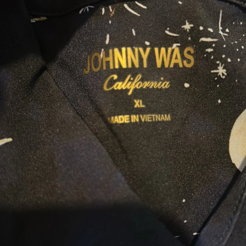 Johnny Was Midnight Celestial Print Shirt - Picture 7 of 11